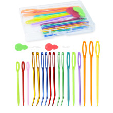 Tacar Snáthaidí Snáthaide Plaisteach Lúbtha Taipéise Darning19-Pc