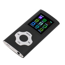 Music Player with 1.8in TFT Screen Rechargeable Lossless Sound Black