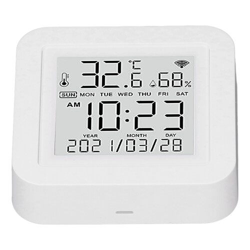 Igrometro LED blu 2,4 GHz termometro da interno