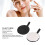 2 pezzi Puff Struccanti Riutilizzabili, Fibre Vegetali Morbide, Nero e Bianco 3