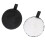 2 pezzi Puff Struccanti Riutilizzabili, Fibre Vegetali Morbide, Nero e Bianco 9