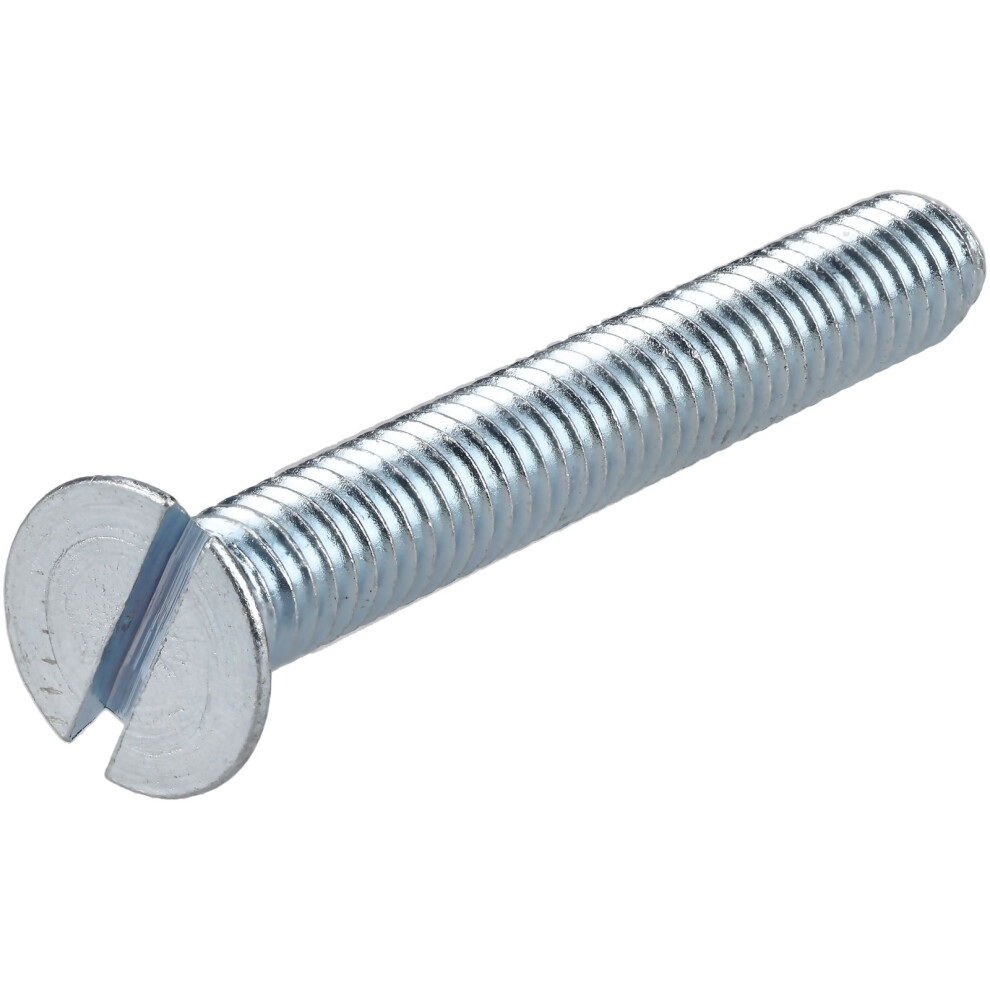 R-Tech 337066 Slotted Countersunk Machine Screws Bzp M4 30Mm - Pack Of 100 5053556009794