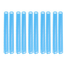 10 pezzi dorsali blu da 19 mm, 30 anelli, 150 fogli