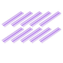 10 pezzi, dorso 19 mm, 30 anelli, viola, 150 fogli