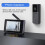Campainha de Vídeo com Tela IPS de 4,3 Polegadas Áudio Bidirecional 2,4 GHz Intercomunicador Visual Gravação Campainha Câmera com Antena 5