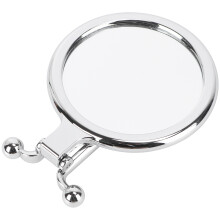 2Pcs Mini Mirror Silver Foldable Small Lightweight for Makeup Use