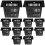 20Pcs Lightweight Black Square Mesh Net Cups for Hydroponics Planting 1