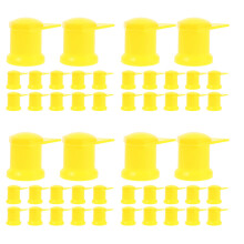 50Pièces Marqueurs Jaunes Plastique Pour Indication Écrous Roues Auto