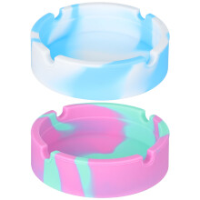 10Pcs Unbreakable Silicone Ashtray Holders for Home Office Car Use