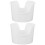 2Pcs Plastic Ear Washing Basin for Easy Ear Wax Removal White 1