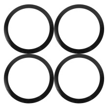 8Pcs Flexible Drum Mute Rings Black Drum Kit Accessories for Practice