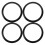 8Pcs Flexible Drum Mute Rings Black Drum Kit Accessories for Practice 1