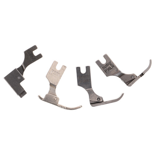 4Pcs Steel Roller Hem Presser Foot for Industrial Sewing Machine Use