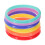 6Pcs Rainbow Resin Children Bangles Set Stackable Cute Bracelets 1