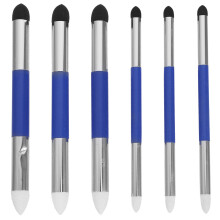 6Pcs Blue Drawing Blending Sponge Pen Dual Function Art Shading Tools