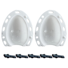 3Pcs Plastic Egg Mold for Party Use Durable Reusable Washable White