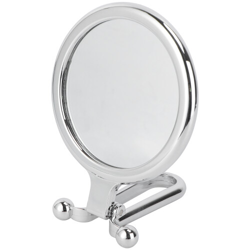 2Pcs Mini Mirror Silver Foldable Small Lightweight for Makeup Use 1