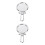 2Pcs Mini Mirror Silver Foldable Small Lightweight for Makeup Use 7
