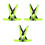 3Pcs Durable Light Green Reflective Vest Adjustable Night Safety Gear 10