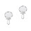 2Pcs Mini Mirror Silver Foldable Small Lightweight for Makeup Use 9