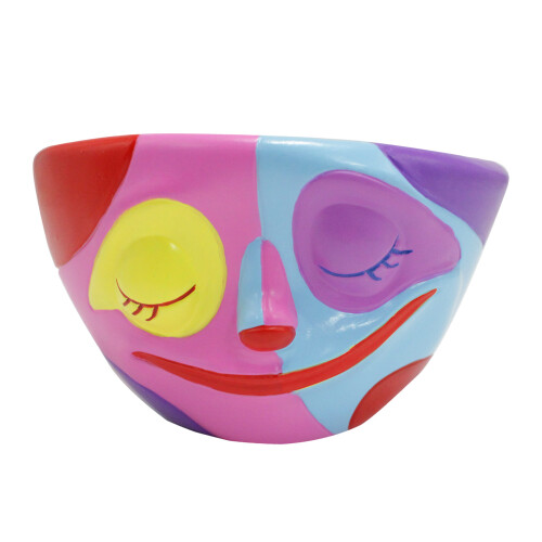 Cache-pot visage pour succulentes couleur 12,8  12,8  7,6 cm 414 g 1