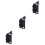 3Pièces Microscope Clip-on Noir Agrandisseur Téléphone Mobile 5