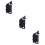 3Pièces Microscope Clip-on Noir Agrandisseur Téléphone Mobile 9