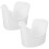 2Pcs Plastic Ear Washing Basin for Easy Ear Wax Removal White 9