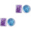 4Pcs Mini Portable Double-Sided Makeup Mirrors Small Cosmetic Gift 3