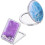 4Pcs Mini Portable Double-Sided Makeup Mirrors Small Cosmetic Gift 9
