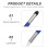 6Pcs Blue Drawing Blending Sponge Pen Dual Function Art Shading Tools 7