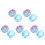 10Pcs Unbreakable Silicone Ashtray Holders for Home Office Car Use 9