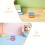 6Pcs Rainbow Resin Children Bangles Set Stackable Cute Bracelets 8