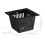 20Pcs Lightweight Black Square Mesh Net Cups for Hydroponics Planting 2