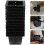 20Pcs Lightweight Black Square Mesh Net Cups for Hydroponics Planting 8
