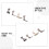 4Pcs Steel Roller Hem Presser Foot for Industrial Sewing Machine Use 8