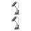 2Pcs High-Resolution USB Digital Microscope Black with LED Lights 5