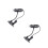 2Pcs High-Resolution USB Digital Microscope Black with LED Lights 6