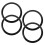 8Pcs Flexible Drum Mute Rings Black Drum Kit Accessories for Practice 2