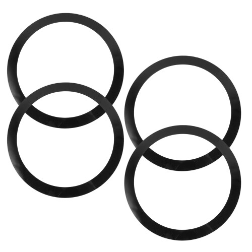 8Pcs Flexible Drum Mute Rings Black Drum Kit Accessories for Practice 1