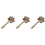 3Pcs Coconut Shell Bamboo Handle Beige Hand Percussion 6