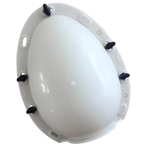 3Pcs Plastic Egg Mold for Party Use Durable Reusable Washable White 2
