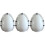 3Pcs Plastic Egg Mold for Party Use Durable Reusable Washable White 6