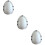 3Pcs Plastic Egg Mold for Party Use Durable Reusable Washable White 11