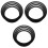 12Pcs Portable Black Drum Mute Rings for Efficient Drum Practice 6