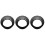 12Pcs Portable Black Drum Mute Rings for Efficient Drum Practice 7