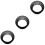 12Pcs Portable Black Drum Mute Rings for Efficient Drum Practice 8