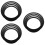 12Pcs Portable Black Drum Mute Rings for Efficient Drum Practice 10