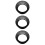 12Pcs Portable Black Drum Mute Rings for Efficient Drum Practice 11