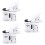 3Pcs White Mobile Phone Microscope Clip 2-in-1 High Magnification LED 7